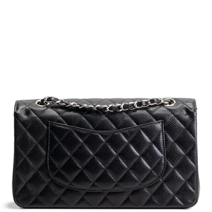 CHANEL Caviar Medium Double Flap Bag - Black