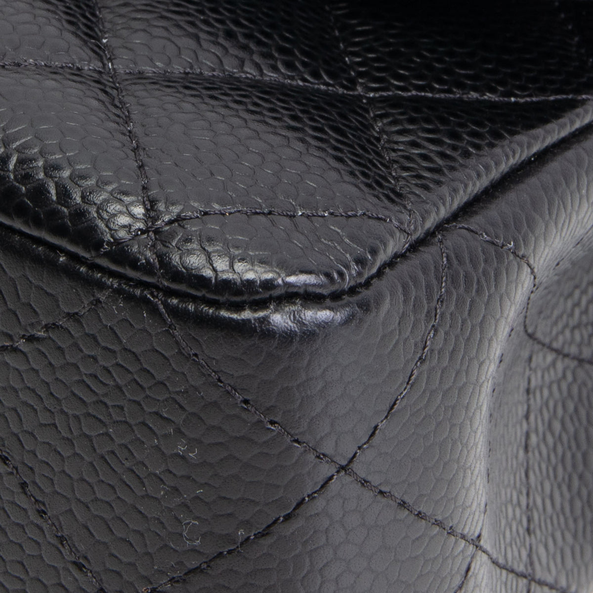 CHANEL Caviar Medium Double Flap Bag - Black