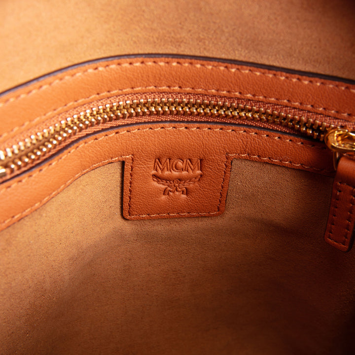 MCM Klassic Leather Heritage Logo Mini Crossbody