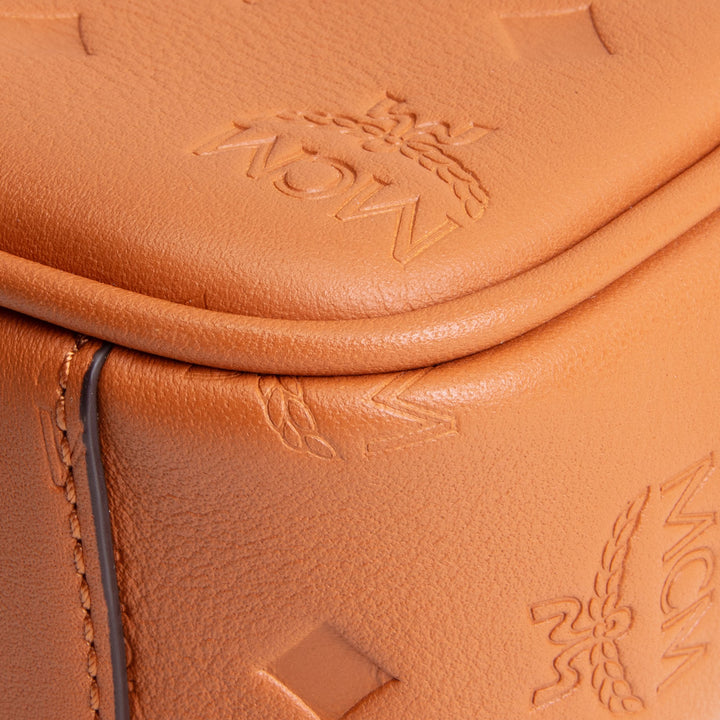 MCM Klassic Leather Heritage Logo Mini Crossbody