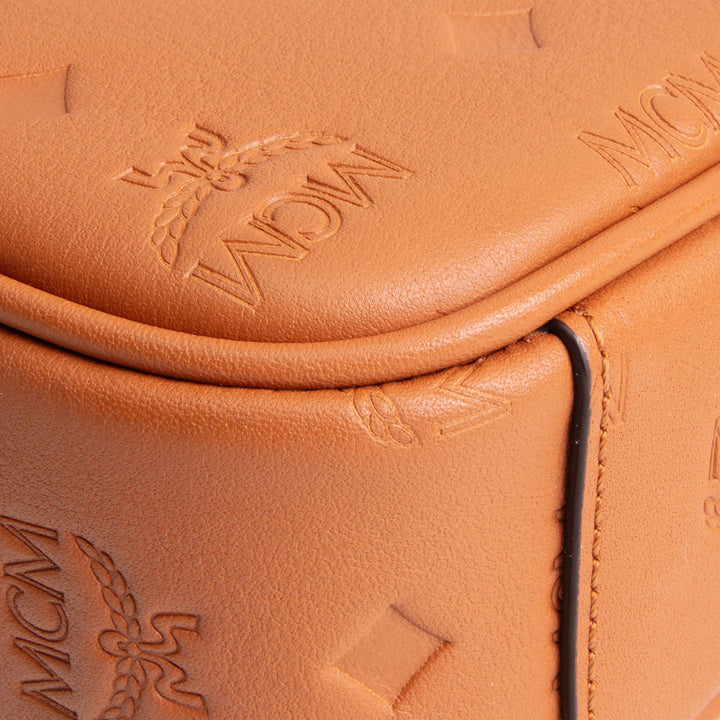 MCM Klassic Leather Heritage Logo Mini Crossbody