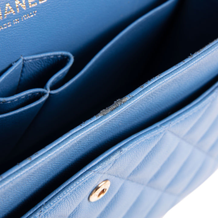 CHANEL Quilted Caviar Jumbo Double Flap