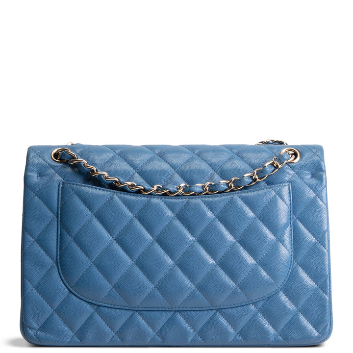 CHANEL Quilted Caviar Jumbo Double Flap