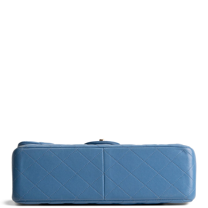 CHANEL Quilted Caviar Jumbo Double Flap