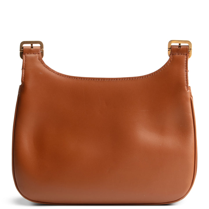 SAINT LAURENT Smooth Calfskin Small Charlie - Miel Dark