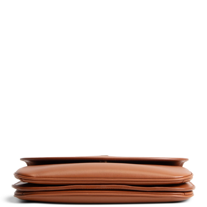SAINT LAURENT Smooth Calfskin Small Charlie - Miel Dark