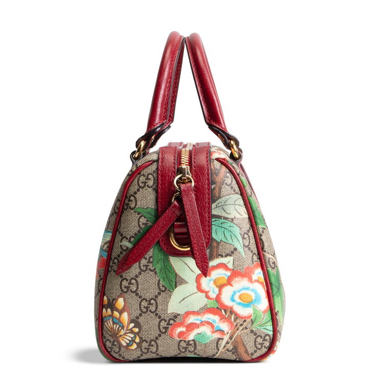 GUCCI GG Supreme Tian Small Boston - Multicolor Red