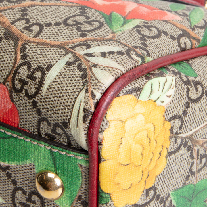 GUCCI GG Supreme Tian Small Boston - Multicolor Red