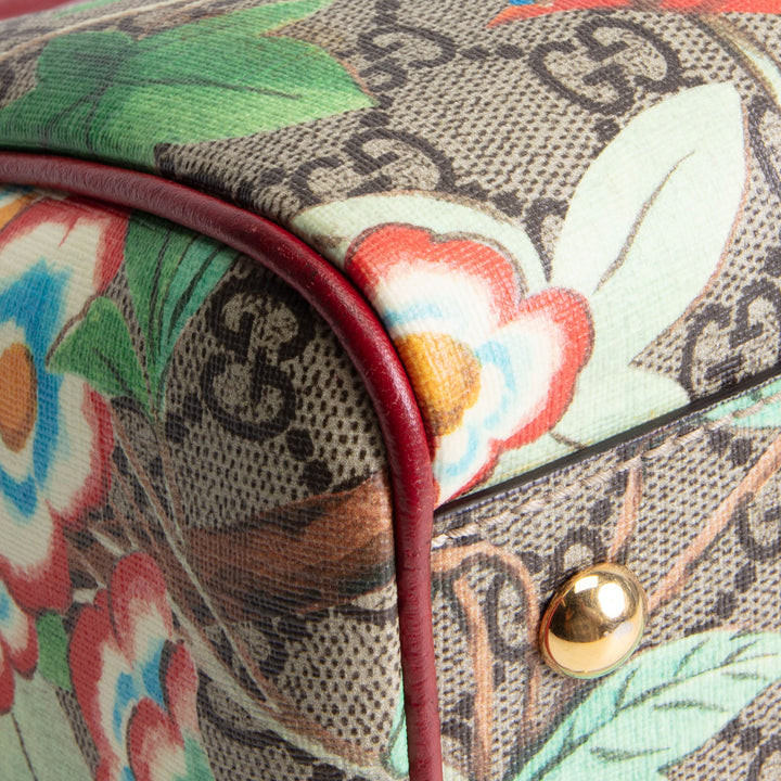 GUCCI GG Supreme Tian Small Boston - Multicolor Red