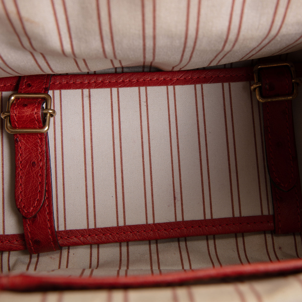 LOUIS VUITTON Ostrich Sac de Nuit Trianon