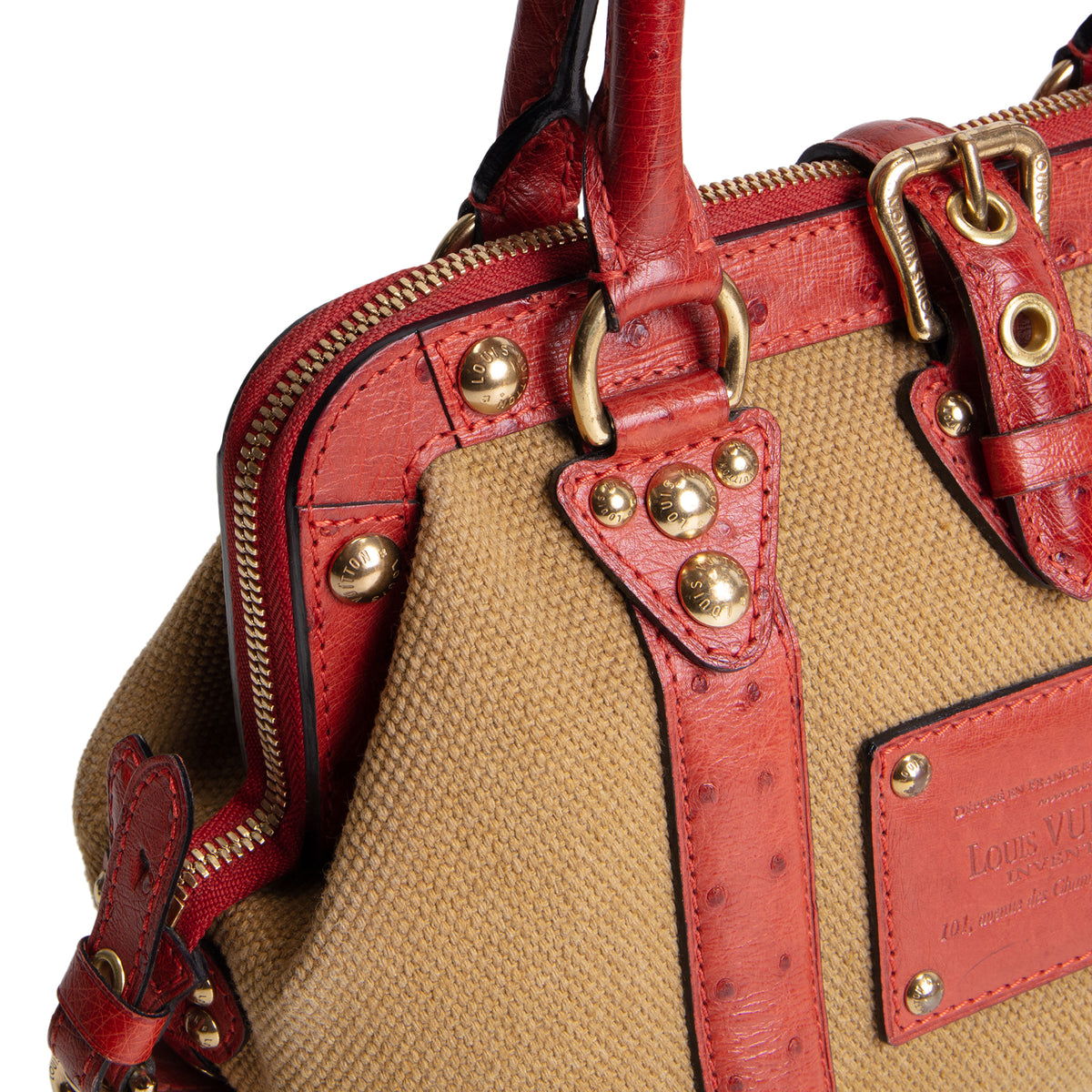 LOUIS VUITTON Ostrich Sac de Nuit Trianon