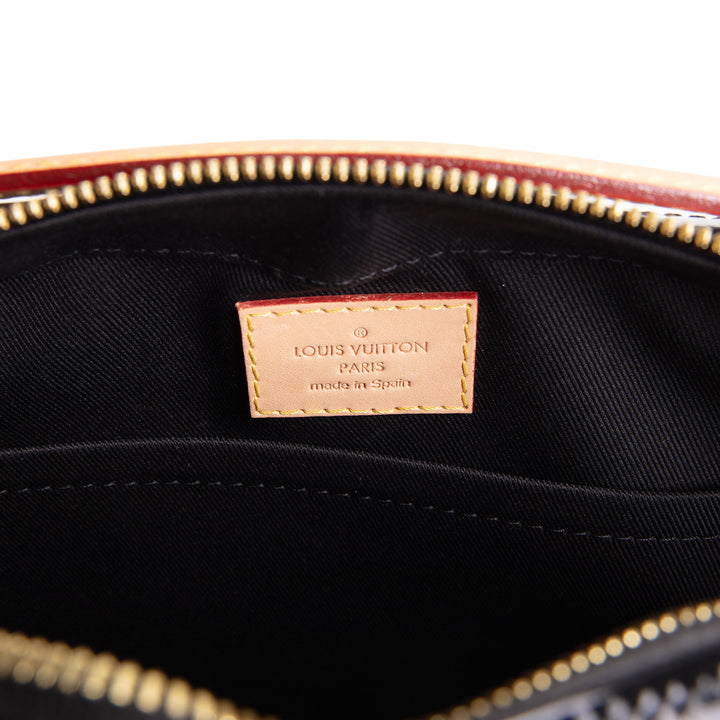 LOUIS VUITTON Monogram Vernis Santa Monica Shoulder Bag - Black