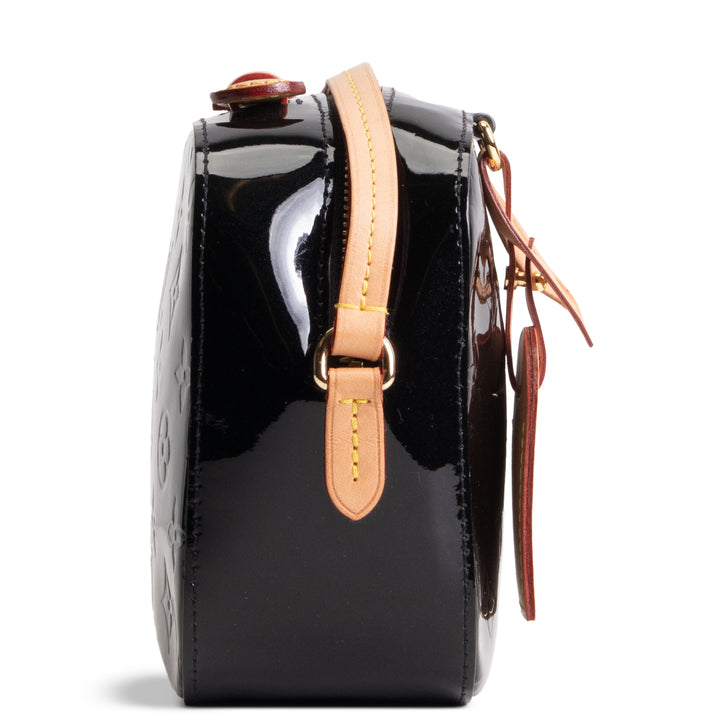 LOUIS VUITTON Monogram Vernis Santa Monica Shoulder Bag - Black