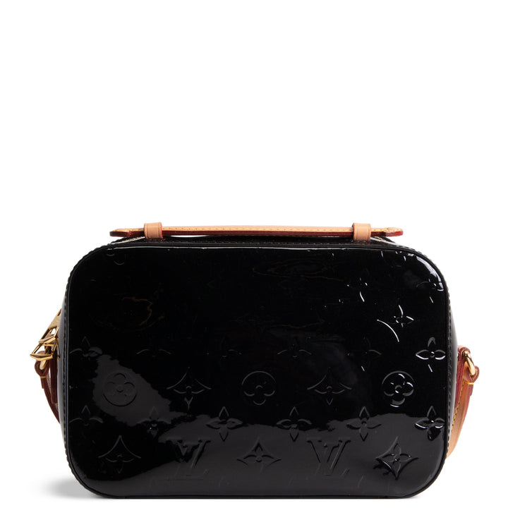 LOUIS VUITTON Monogram Vernis Santa Monica Shoulder Bag - Black