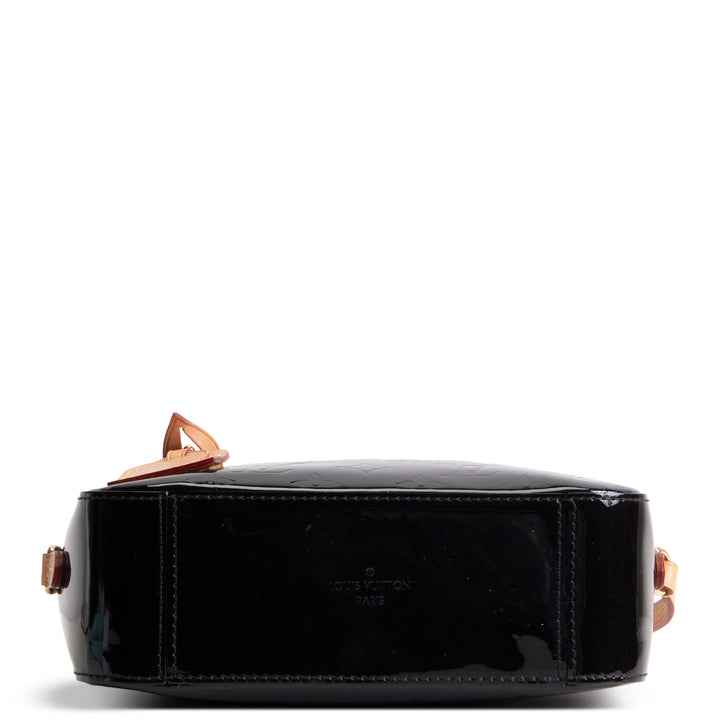 LOUIS VUITTON Monogram Vernis Santa Monica Shoulder Bag - Black