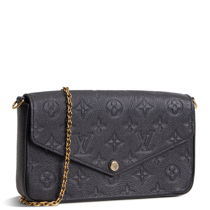 LOUIS VUITTON Felicie Pochette Empreinte - Black OUTLET FINAL SALE