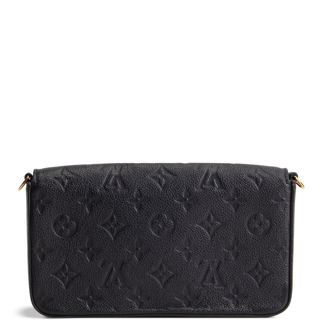 LOUIS VUITTON Felicie Pochette Empreinte - Black OUTLET FINAL SALE