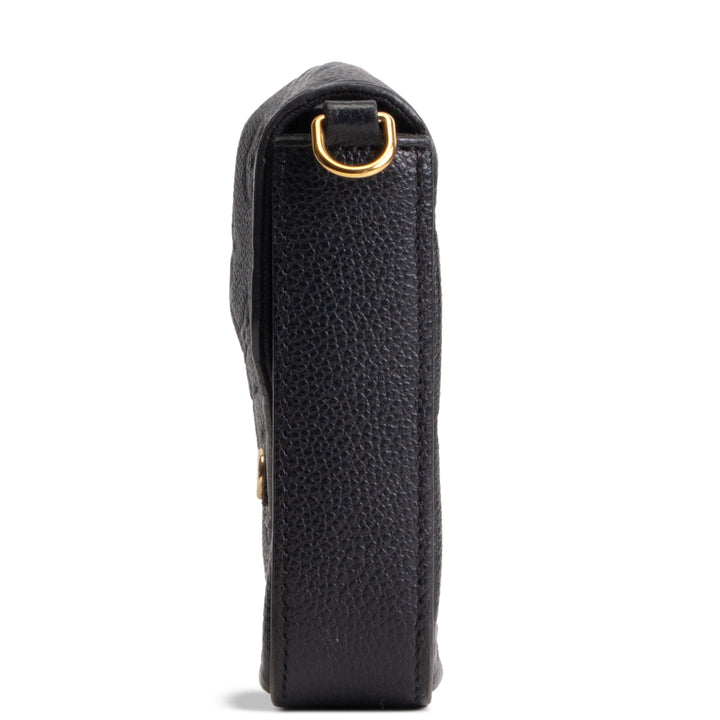LOUIS VUITTON Felicie Pochette Empreinte - Black OUTLET FINAL SALE