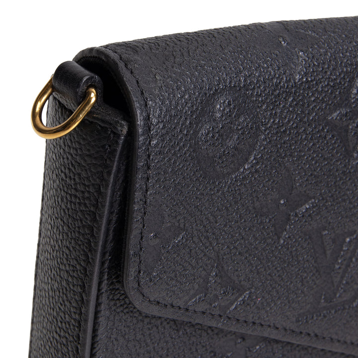 LOUIS VUITTON Felicie Pochette Empreinte - Black OUTLET FINAL SALE