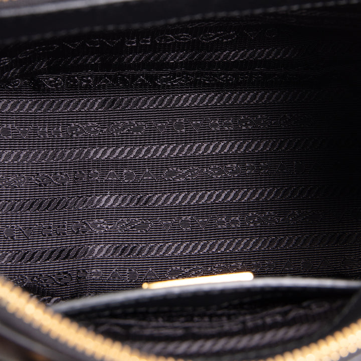 PRADA Micro Saffiano Galleria Shoulder Bag - Black