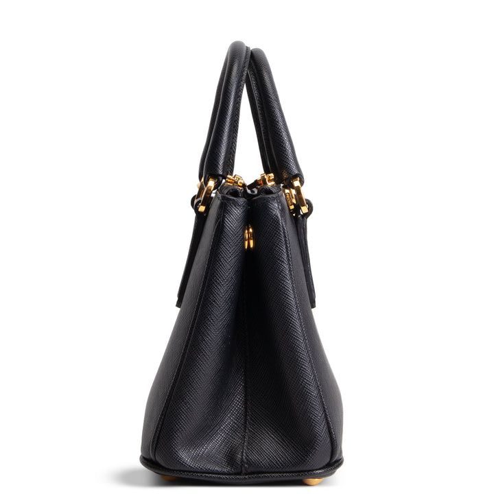 PRADA Micro Saffiano Galleria Shoulder Bag - Black