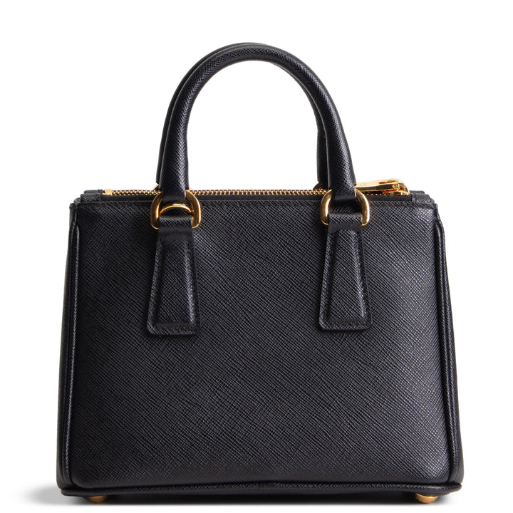 PRADA Micro Saffiano Galleria Shoulder Bag - Black