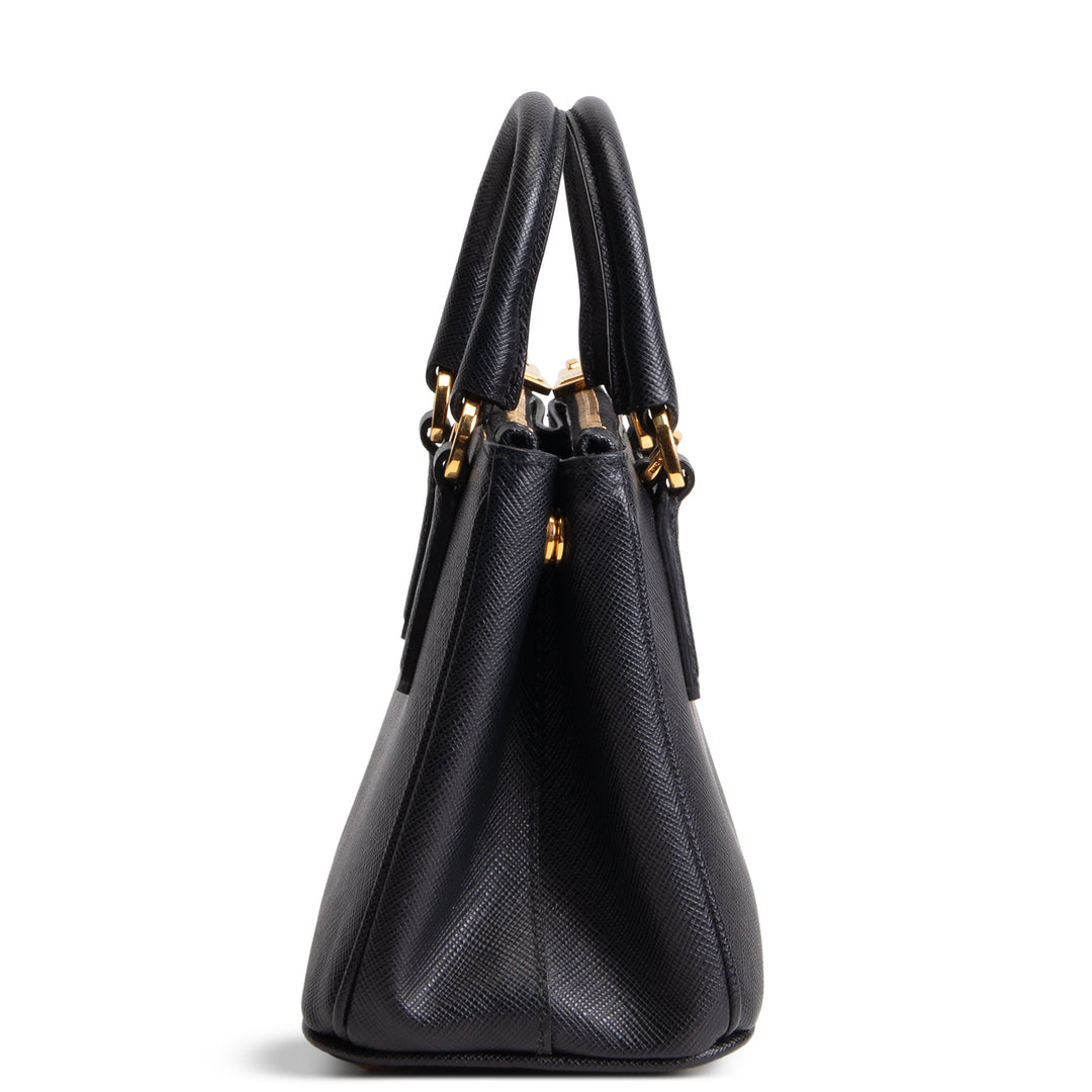 PRADA Micro Saffiano Galleria Shoulder Bag - Black