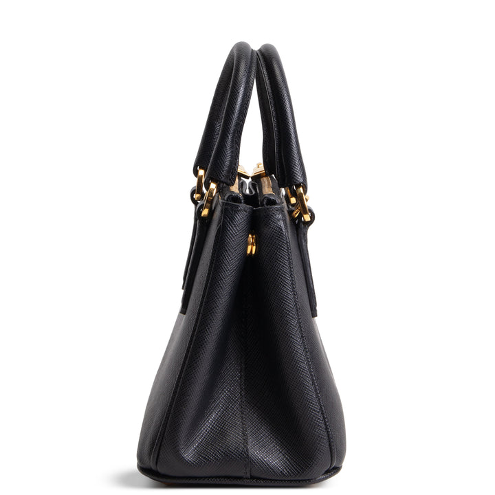 PRADA Micro Saffiano Galleria Shoulder Bag - Black