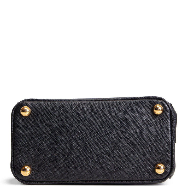 PRADA Micro Saffiano Galleria Shoulder Bag - Black
