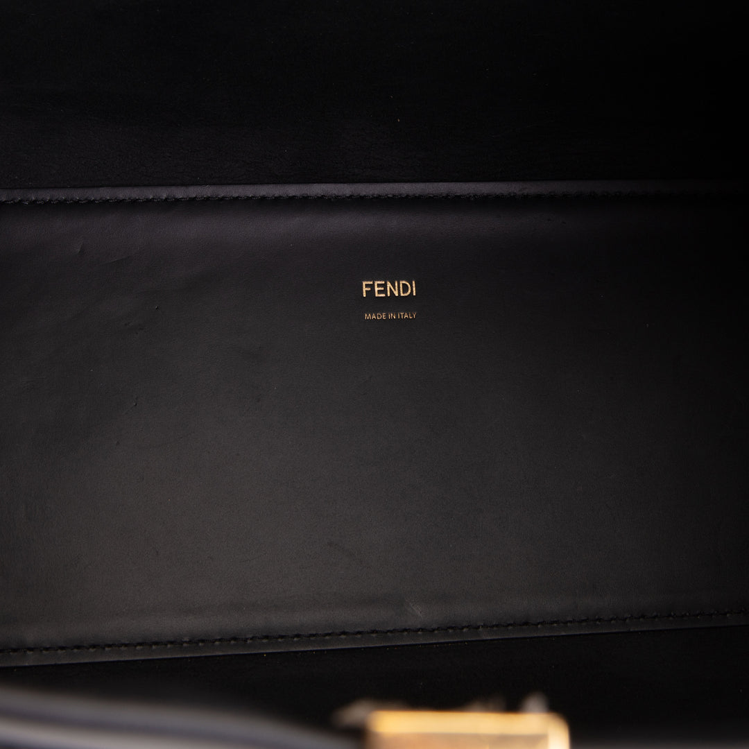 FENDI Sunshine Tote Medium - Black w/ Strap
