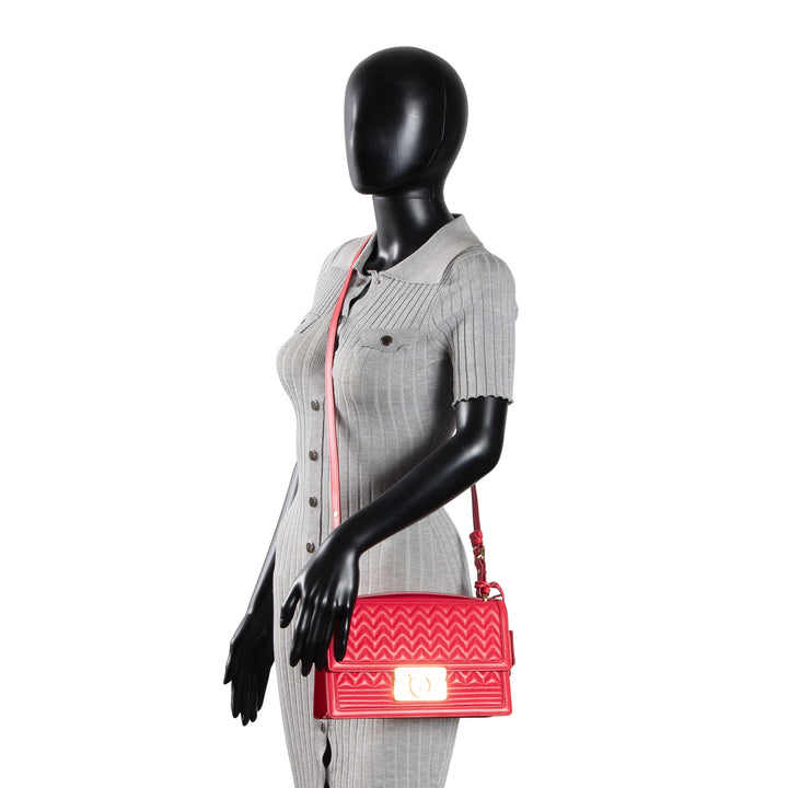 FERRAGAMO Quilted Leather Bag - Red