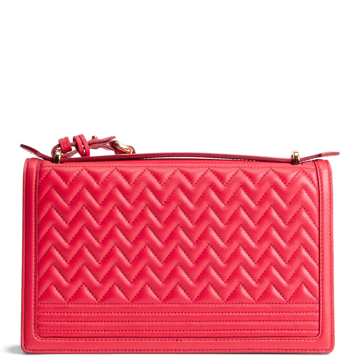 FERRAGAMO Quilted Leather Bag - Red