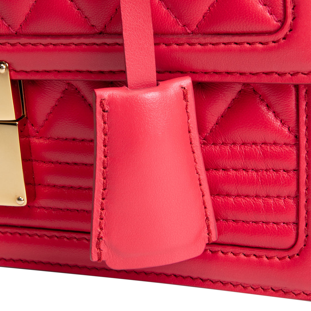 FERRAGAMO Quilted Leather Bag - Red