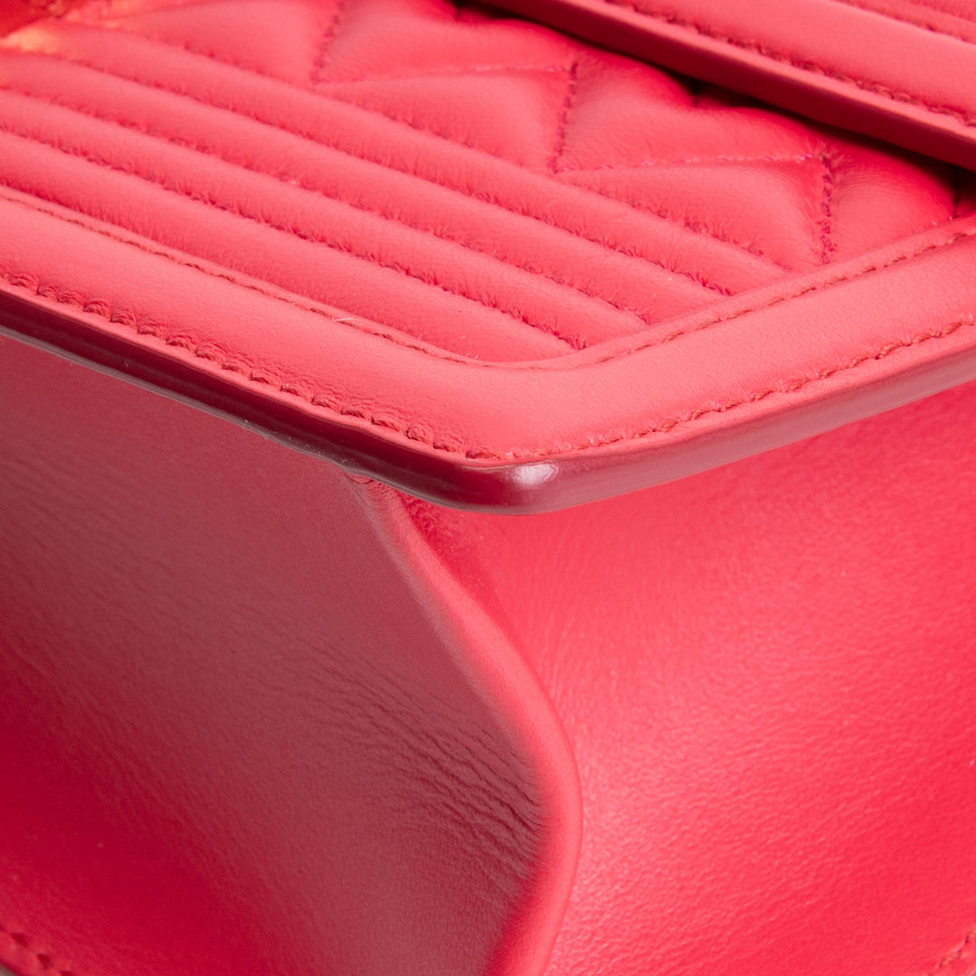 FERRAGAMO Quilted Leather Bag - Red