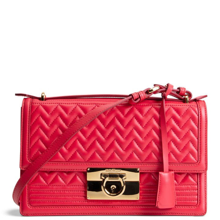 FERRAGAMO Quilted Leather Bag - Red