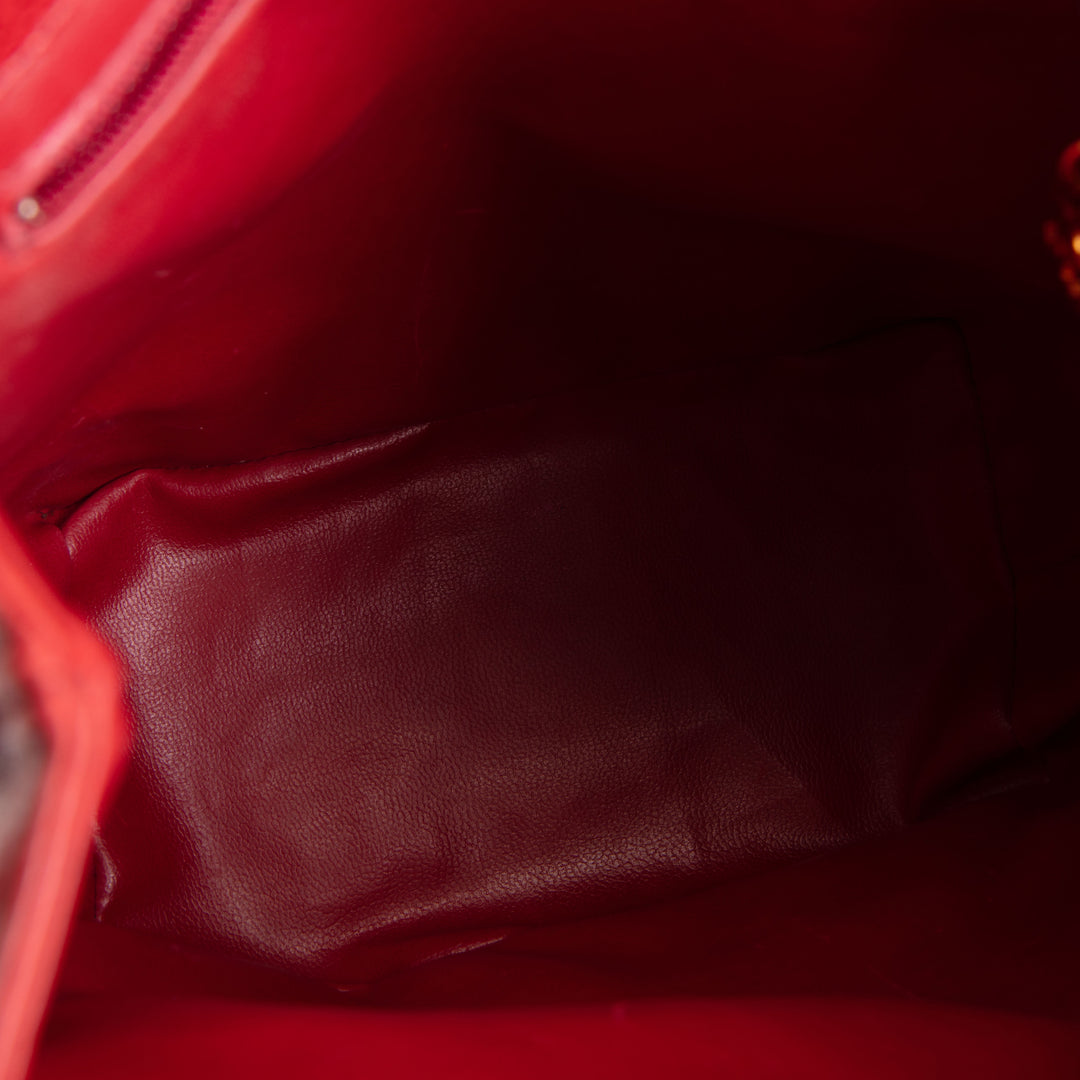 CHANEL Vintage Triple CC's Bucket Bag - Red OUTLET FINAL SALE