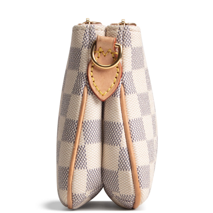 LOUIS VUITTON Liv Pochette Damier Azur - Cream/Blue