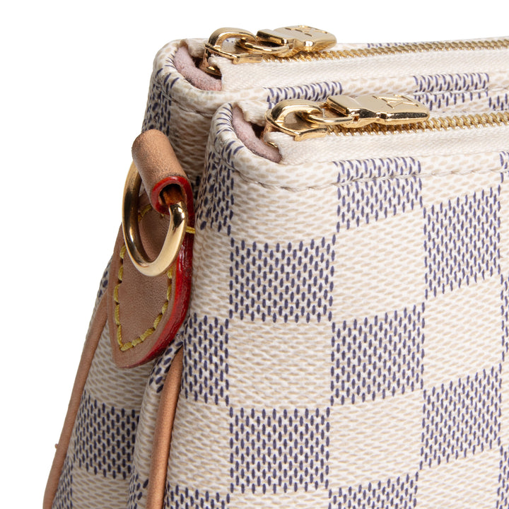 LOUIS VUITTON Liv Pochette Damier Azur - Cream/Blue