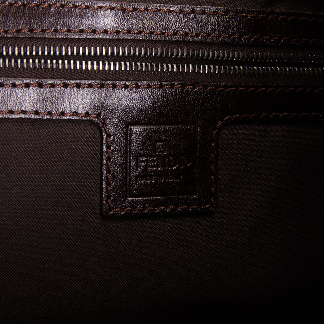 FENDI Zucca FF Hobo - Brown