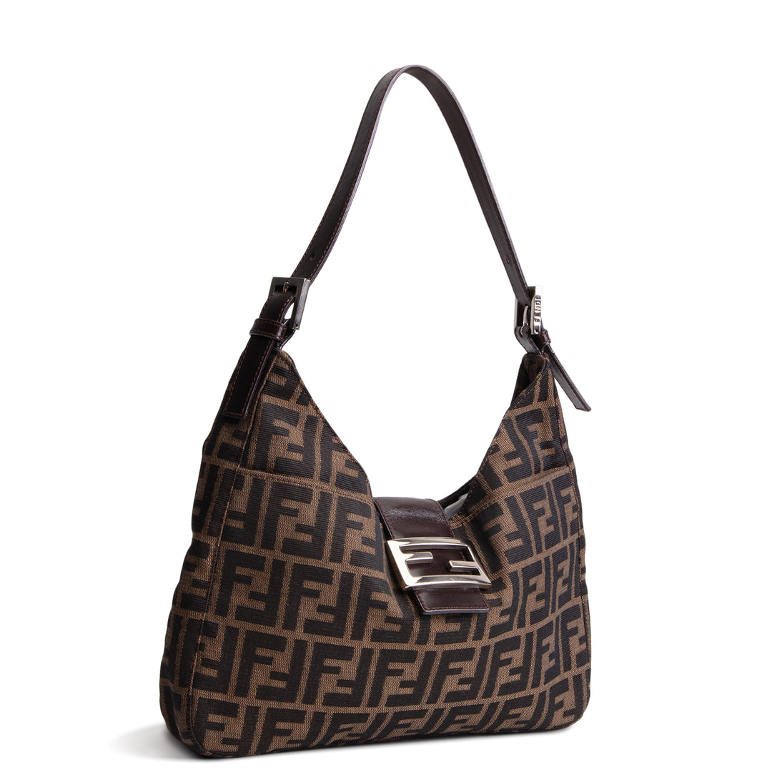 FENDI Zucca FF Hobo - Brown