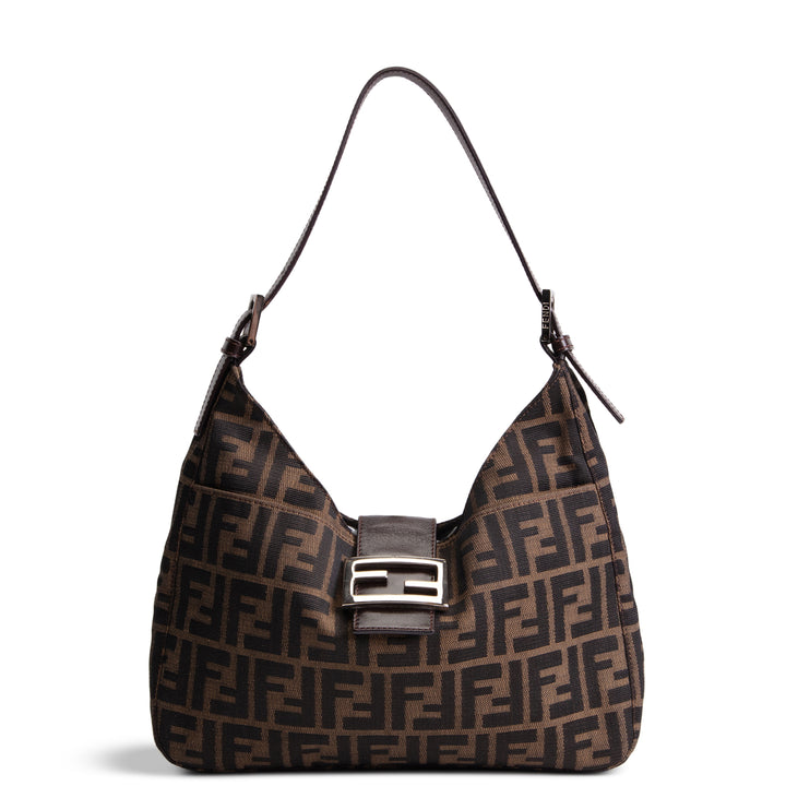 FENDI Zucca FF Hobo - Brown