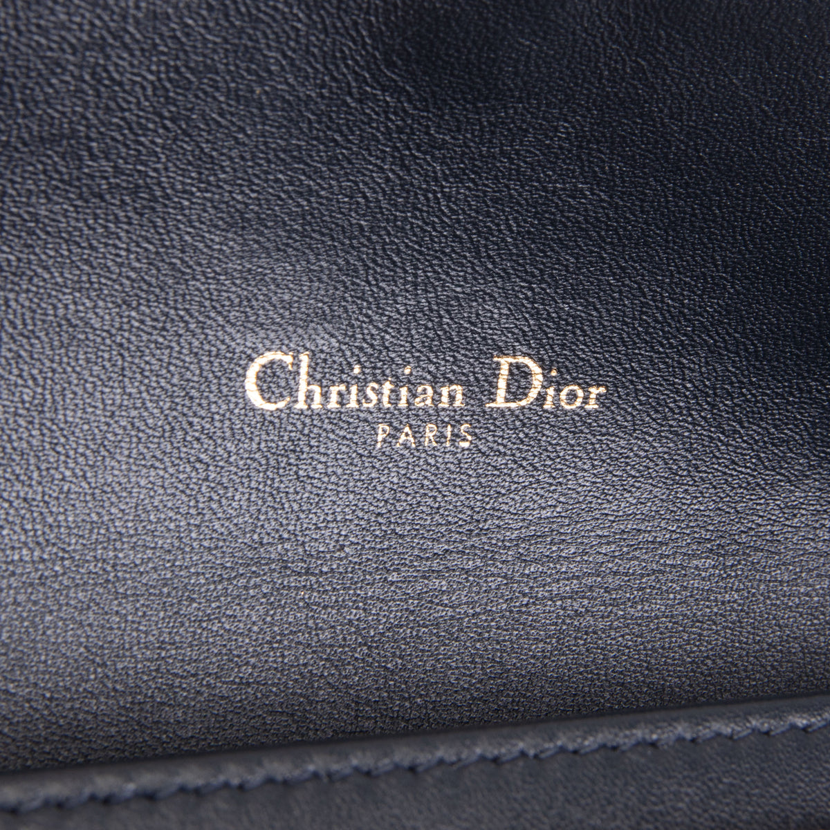 DIOR Oblique Jacquard Saddle Chain Wallet - Long - Blue