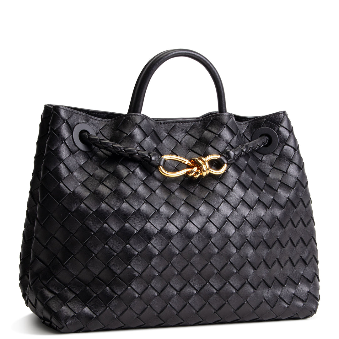 BOTTEGA VENETA Medium Intrecciato Andiamo - Black