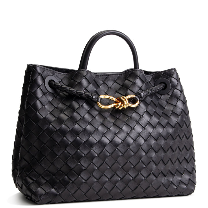 BOTTEGA VENETA Medium Intrecciato Andiamo - Black