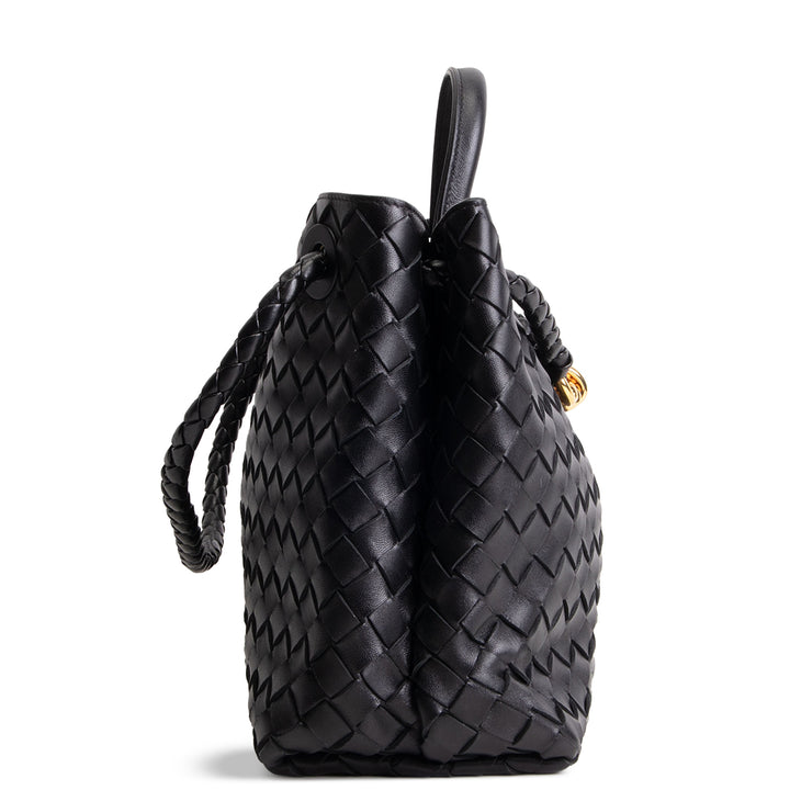 BOTTEGA VENETA Medium Intrecciato Andiamo - Black