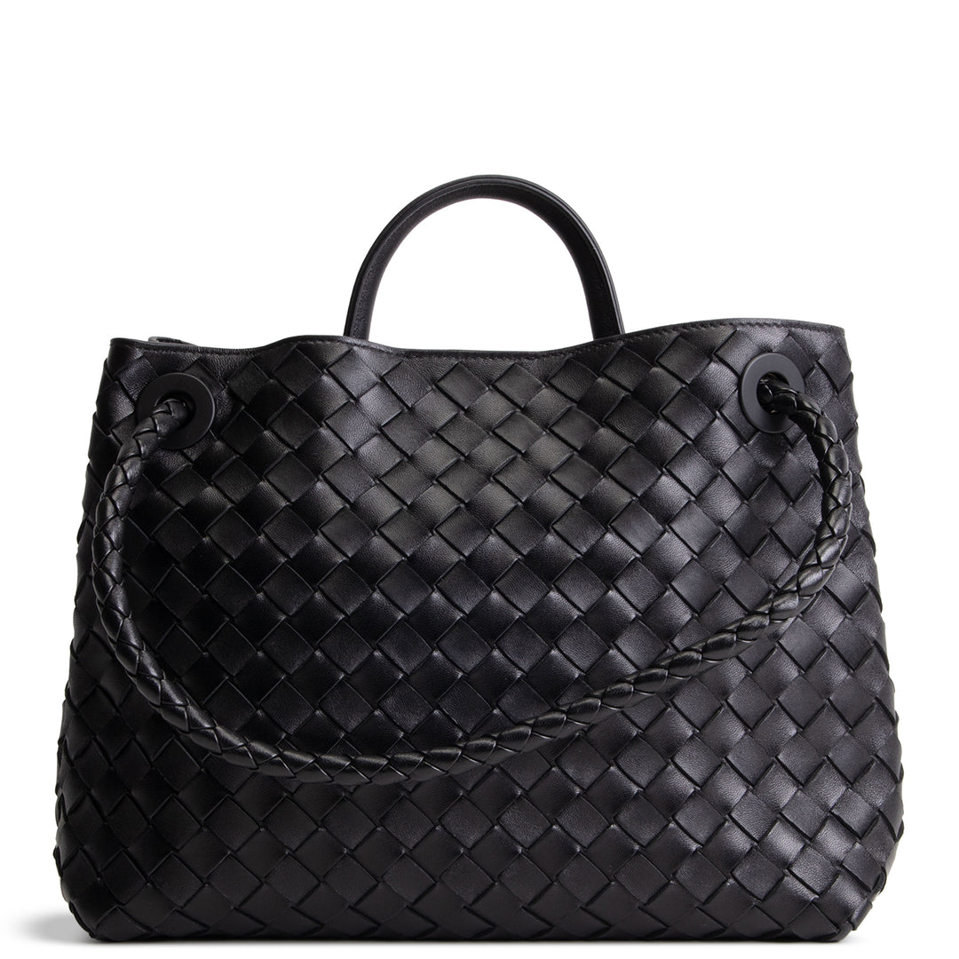 BOTTEGA VENETA Medium Intrecciato Andiamo - Black