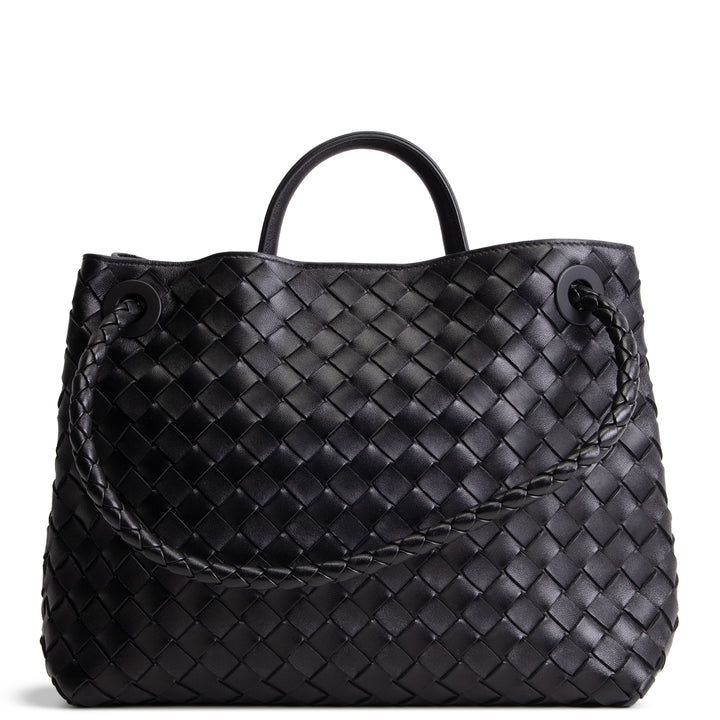 BOTTEGA VENETA Medium Intrecciato Andiamo - Black