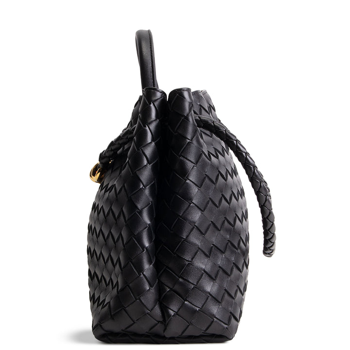 BOTTEGA VENETA Medium Intrecciato Andiamo - Black