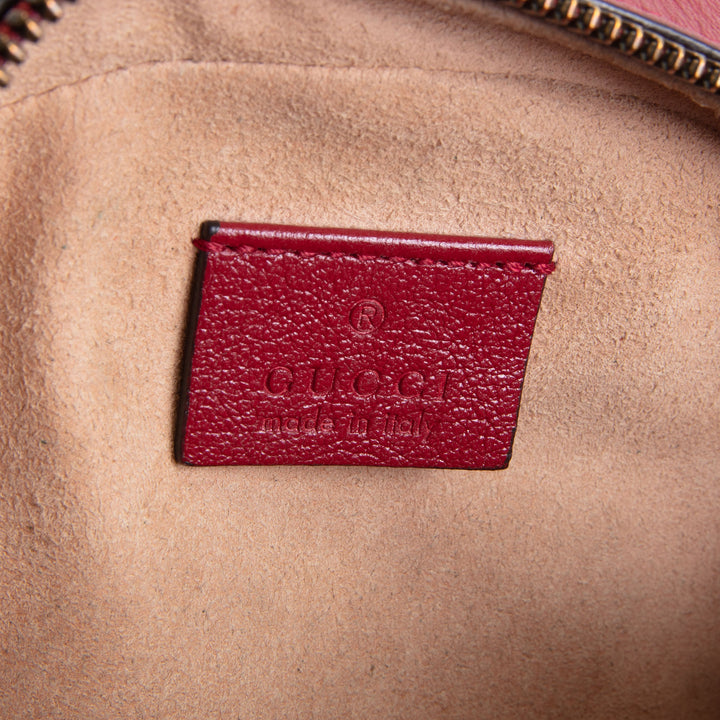 GUCCI Matelasse Mini GG Marmont Round Shoulder Bag