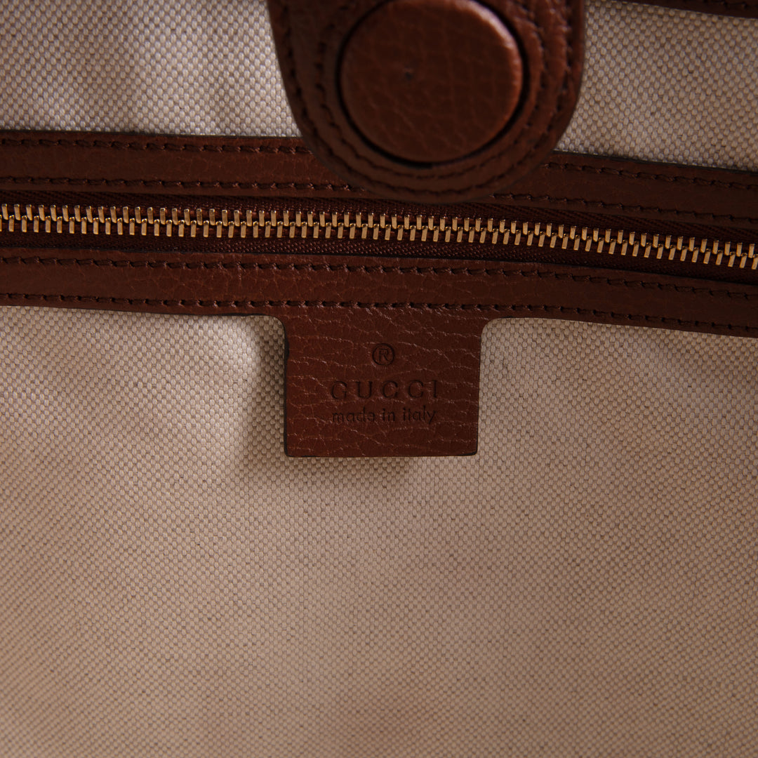 GUCCI Denim GG Monogram Ophidia Shopping Tote OUTLET FINAL SALE